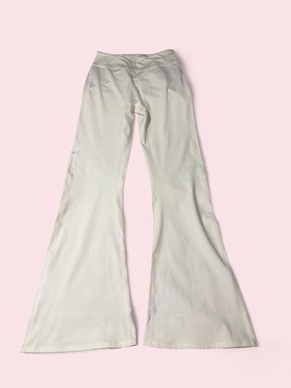 Fashion Nova White Flared Leggings